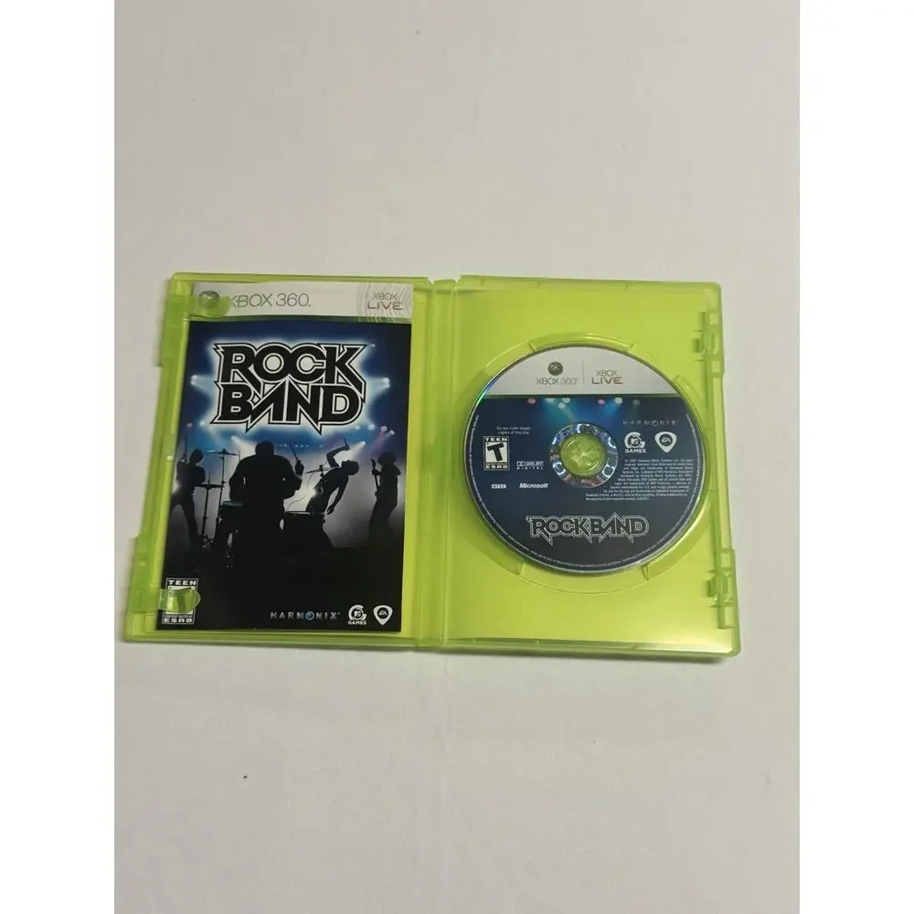 Rock Band - Microsoft Xbox 360 Video Game -Working -Tested -With Booklet